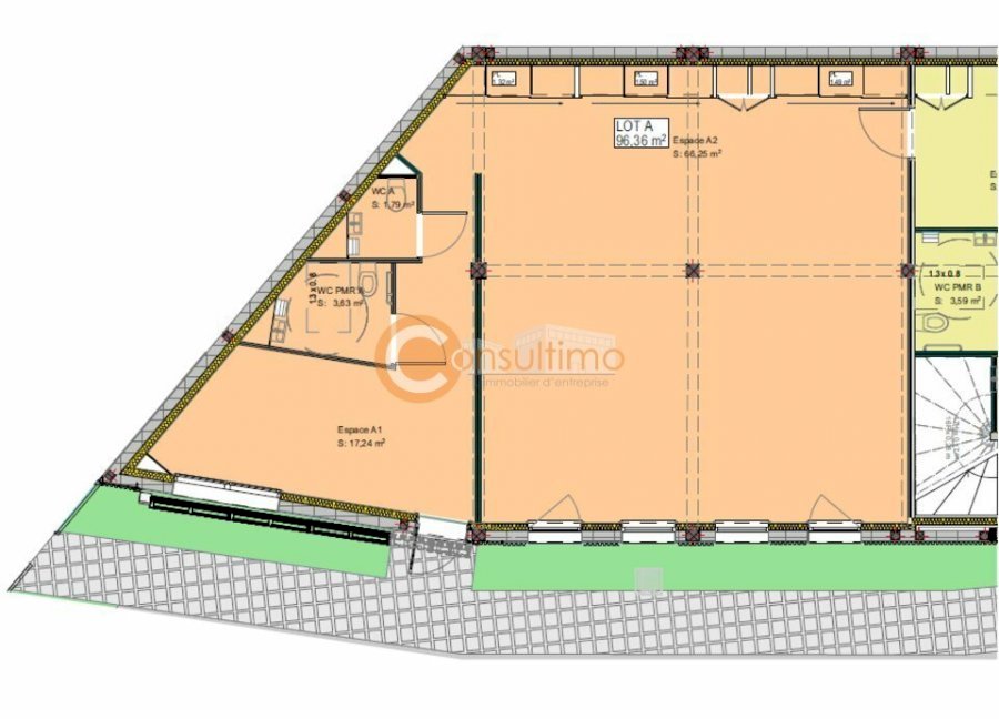 Bureau à louer 180 m² - Cenon