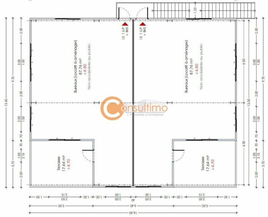 Bureau à louer 176 m² - Biganos